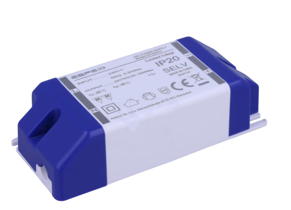 LED voeding - 24 Volt - 0.5A - 12W - ESPE LED voeding - 24 Volt - 0.5A - 12W - ESPE